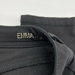 DL1961 Womens Emma Jeans Size 26x28 Black Wash Legging Skinny Mid Rise Stretch